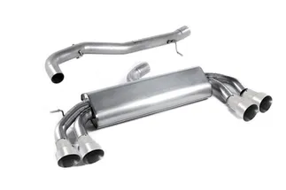 Milltek Non-Resonated Catback Exhaust (Round Titanium Tips) For Audi S3 2.0T