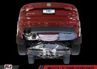 AWE Tuning Touring Edition Exhaust with Diamond Black Tips (90mm) For VW MK6 Jetta 1.