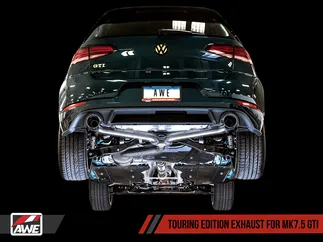 AWE Touring Edition Exhaust For VW MK7.5 GTI - Chrome Silver Tips