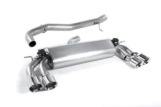 Milltek Non-Resonated Catback Exhaust Valved (Round Polished Tips) For Audi S3 2.0T