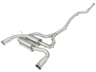 aFe MACH Force-Xp 2-1/2 IN 304 SS Cat-Back Exhaust w/Polished Tip For BMW -49-36326-P