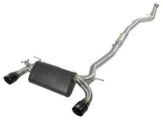aFe MACH Force-Xp 304 SS Cat-Back Exhaust w/Black Tips For BMW - 49-36340-B