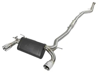 aFe MACH Force-Xp 304 SS Cat-Back Exhaust w/Polished Tips For BMW - 49-36340-P