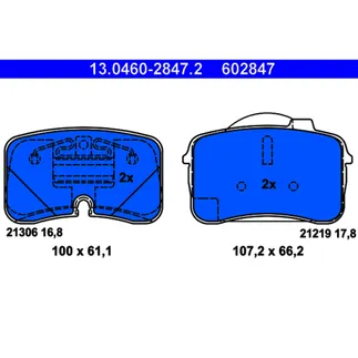ATE Front Disc Brake Pad Set - 441698151D