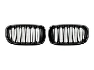 AutoTecknic Dual-Slats Stealth Black Front Grill Set For F1X BMW X5/X6 / F8X X5M/X6M