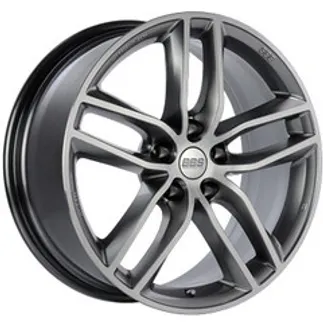BBS SX Wheel 19x8.5 5x112 ET32 Gloss Platinum Diamond Cut Face 