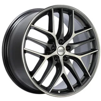 BBS CC-R Wheel 19x9 5x120 ET26 Satin Graphite Diamond Cut Polished 