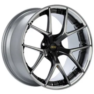 BBS RI-S Wheel 20x10 5x112 ET38 Diamond Black Center Diamond Cut Lip
