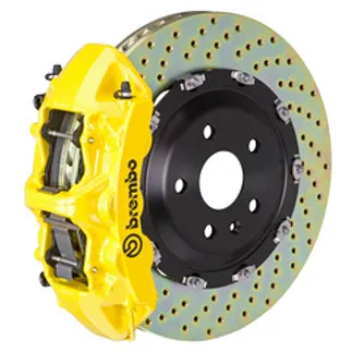 Brembo BMW Front GT BBK 6 Piston Cast 380x34 2PC Rotor Drilled- Yellow - 1N1.9045A5