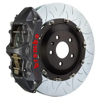 Brembo Audi Frnt GTS BBK 6Pist Cast 380x34 2PC Rotor Slotted Type3-BLK HA- 1N3.9027AS