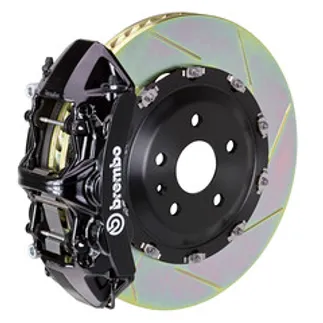 Brembo Audi Frnt GT BBK 6 Pist Cast 365x34 2PC Rotor Slotted Type-1-Black- 1N2.8511A1