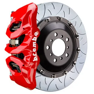 Brembo Audi Front GT BBK 6 Pist Cast 405x34 2PC Rotor Slotted Type-3-Red-1T3.9507A2