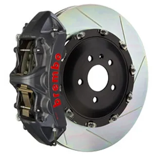 Brembo BMW Frnt GTS BBK 6Pist Cast 380x34 2PC Rotor Slotted Type-1-BLK HA- 1N2.9020AS
