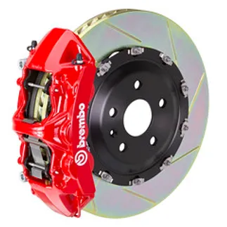 Brembo BMW Front GT BBK 6 Piston Cast 380x34 2PC Rotor Slotted Type1-Red - 1N2.9067A2