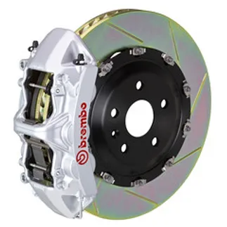 Brembo BMW Frnt GT BBK 6Pist Cast 380x34 2PC Rotor Slotted Type-1-Silver-1N2.9093A3