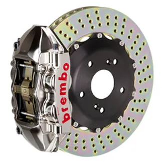 Brembo Audi Rear GTR BBK 4 Pist Billet 328x28 2PC Rotor Drilled- Nickel-2P1.6007AR