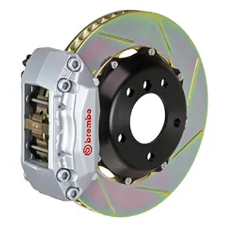 Brembo VW Frnt GT BBK 4Pist Cast 2PC 328x28 2PC Rotor Slotted Type1-Silver-1A2.6024A3