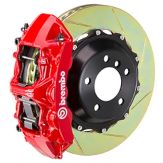 Brembo BMW Front GT BBK 6 Piston Cast 380x32 2PC Rotor Slotted Type1-Red - 1M2.9033A2