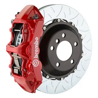 Brembo Audi Front GT BBK 6 Pist Cast 380x32 2PC Rotor Slotted Type-3-Red-1M3.9052A2