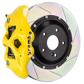 Brembo BMW Rear GT BBK 4 Pist Cast 380x28 2PC Rotor Slotted Type1-Yellow-2S2.9020A5