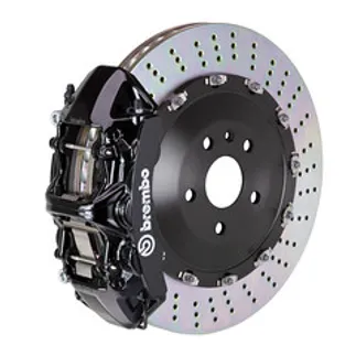 Brembo BMW Front GT BBK 6 Piston Cast 405x34 2PC Rotor Drilled-Black - 1N1.9528A1