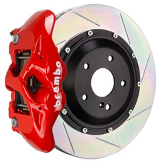 Brembo BMW Rear GT BBK 4 Piston Cast 380x28 2PC Rotor Slotted Type1-Red - 2S2.9001A2