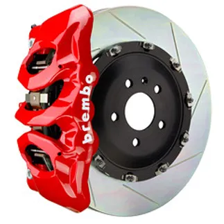 Brembo Audi Front GT BBK 6 Pist Cast 380x34 2PC Rotor Slotted Type1-Red-1T2.9011A2