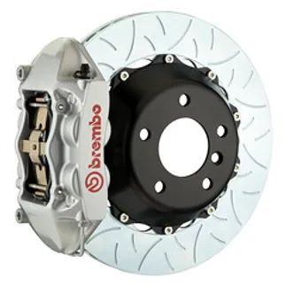 Brembo BMW Rear GT BBK 4 Piston Cast 345x28 2PC Rotor Slot Type3-Silver - 2P3.8048A3