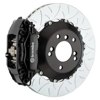 Brembo Mercedes Rr GT BBK 4 Piston Cast 2pc 345x28 2pc Rtr Slot Type3-Black-2C3.8011A