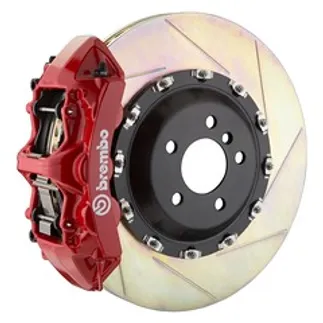 Brembo Mercedes Front GT BBK 6 Piston Cast 411x34 2pc Rtr Slot Type1-Red - 1L2.9502A2