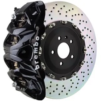 Brembo Porsche Front GT BBK 8Pist Cast 412x38 2pc Drill - BLK - 1Q1.9632A1