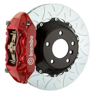 Brembo Mercedes Rear GT BBK 4Pist Cast 380x28 2pc Rtr Slot Type3-Red - 2P3.9011A2