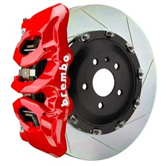 Brembo Porsche Front GT BBK 6Pis Cast 380x34 2pc Rtr Slot Type1-Red - 1T2.9021A2
