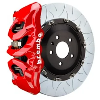 Brembo Porsche Front GT BBK 6Pis Cast 380x34 2pc Rtr Slot Type3-Red - 1T3.9016A2