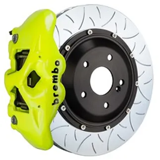Brembo Porsche Rear GT BBK 4Pist Cast 380x28 2pc Slot TY3 - Fluo. YEL - 2S3.9022A7