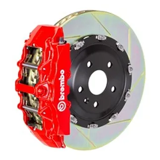 Brembo Mercedes Front GT BBK 8 Piston Cast 380x34 2pc Rtr Slot Type-1-Red - 1G2.9020A