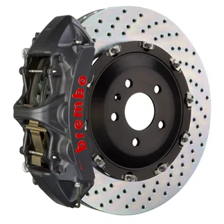 Brembo GTS 380x34 Front Drilled 6 Piston 2PC BBK For Mercedes Black - 1N1.9094AS