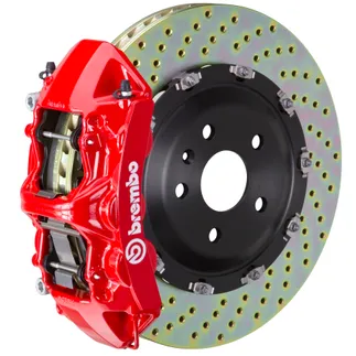 Brembo GT 380x34 Front Drilled 6 Piston 2PC BBK For Mercedes Red - 1N1.9094A2