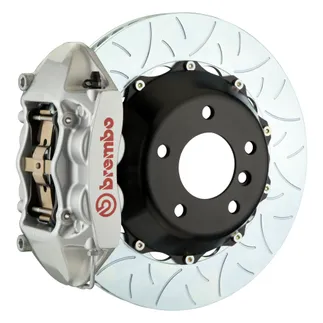 Brembo GT 345x28 Rr Slotted T3 4 Piston 2PC BBK For Mercedes Silver - 2P3.8039A3