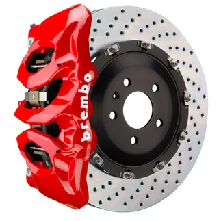 Brembo GT 380x34 Front Drilled 6 Piston 2PC BBK For Mercedes Red - 1T1.9041A2