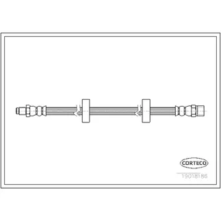 Corteco Front Brake Hydraulic Hose - 191611701