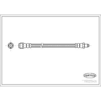 Corteco Front Brake Hydraulic Hose - 2044280435