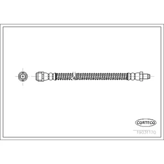 Corteco Brake Hydraulic Hose - 2204200148