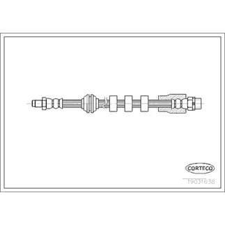 Corteco Front Brake Hydraulic Hose - 34326767390