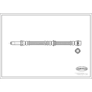 Corteco Brake Hydraulic Hose - 34301165174