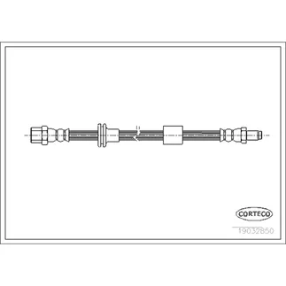 Corteco Front Brake Hydraulic Hose - 1404200048
