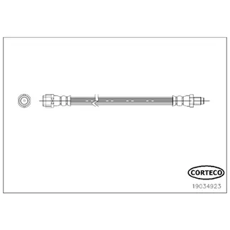 Corteco Front Brake Hydraulic Hose - 1294281035