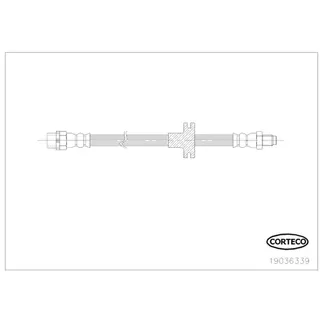 Corteco Front Brake Hydraulic Hose - 34301166118