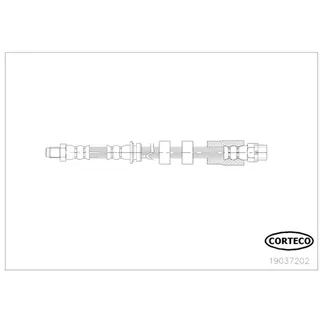 Corteco Front Left Brake Hydraulic Hose - 34306799425