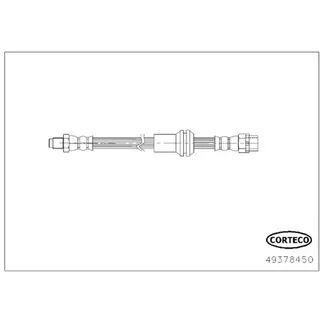 Corteco Brake Hydraulic Hose - 34306788443